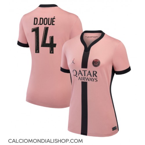 Maglie da calcio Paris Saint-Germain Desire Doue #14 Terza Maglia Femminile 2024-25 Manica Corta